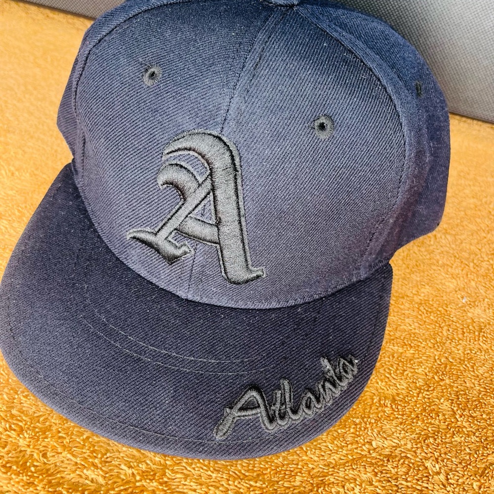 Captain Brand "THE A" Atlanta  Black Fitted Cap Size XL